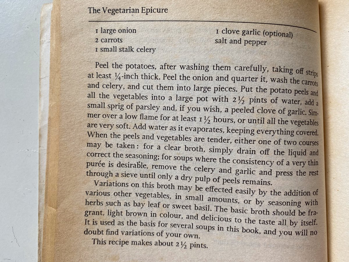Will use  #TheVegetarianEpicure a fair bit over the next few years as we live thru a sustained economic trough. Share your survival skills (and recipes). Not everyone knows how to cook. Cooking is cheaper & healthier than relying on the UPF ultra-processed foods many live on. 4/n