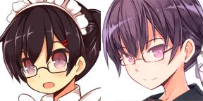 出来たキャラが前に作ったキャラと似てる気がすると思って見直したらそれほどは似てなかった 