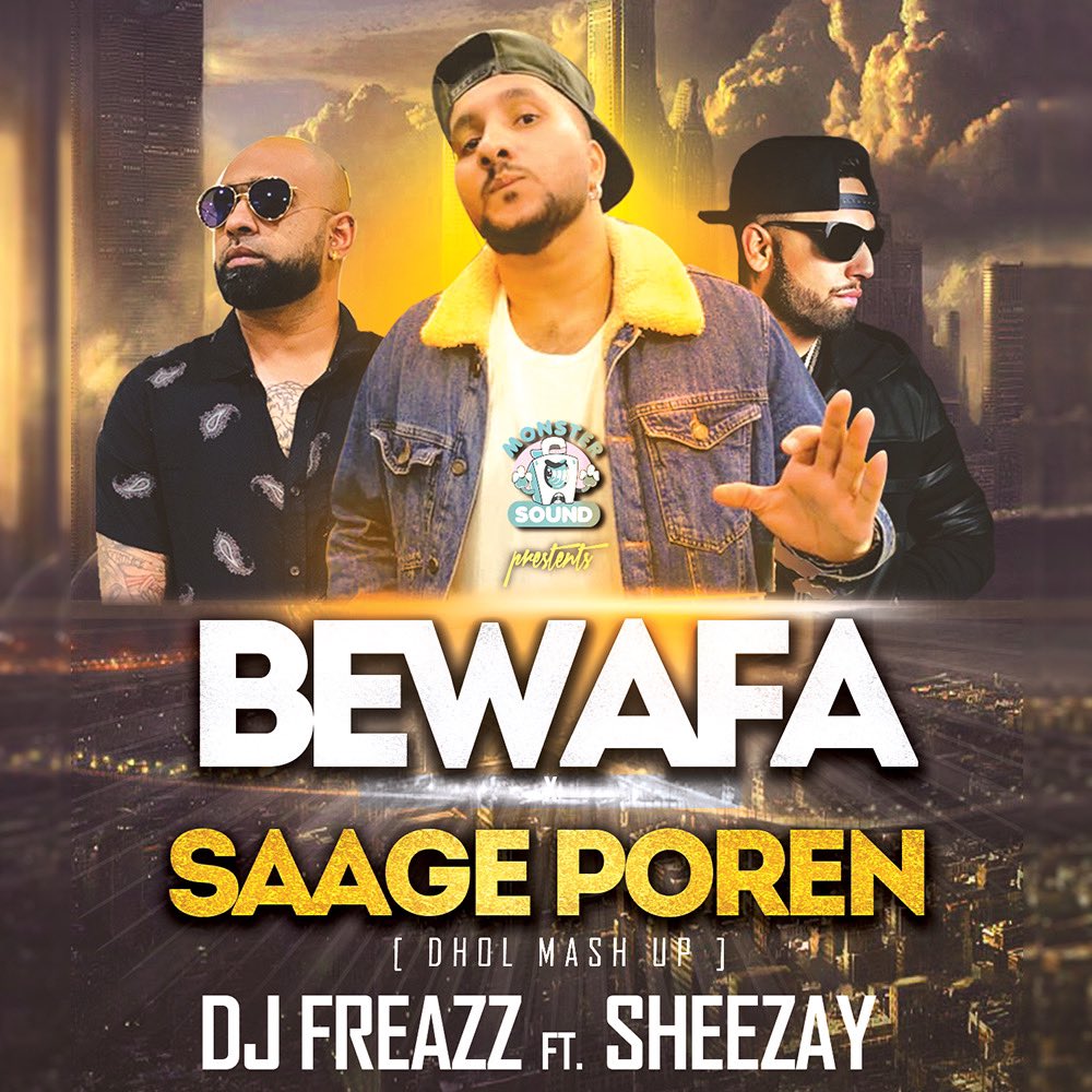 djfreazz's tweet photo. Bewafa X Saage Poren (Dhol Mashup) | Dj Freazz ft Sheezay (PU4LYF).  

RELEASING SOON. 

FOR THE FIRST TIME EVER IN MALAYSIA WHERE A BHANGRA AND TAMIL MASHUP WILL BE RELEASED.   

STAY TUNED

FOLLOW DJFREAZZ ON INSTAGRAM FOR UPDATES https://t.co/exPTrfujZl
