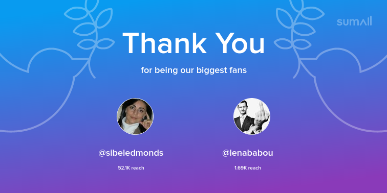 SStreamah's tweet photo. Our biggest fans this week: sibeledmonds, lenababou. Thank you! via https://t.co/an5opyg0cJ https://t.co/kcj0B6inLR
