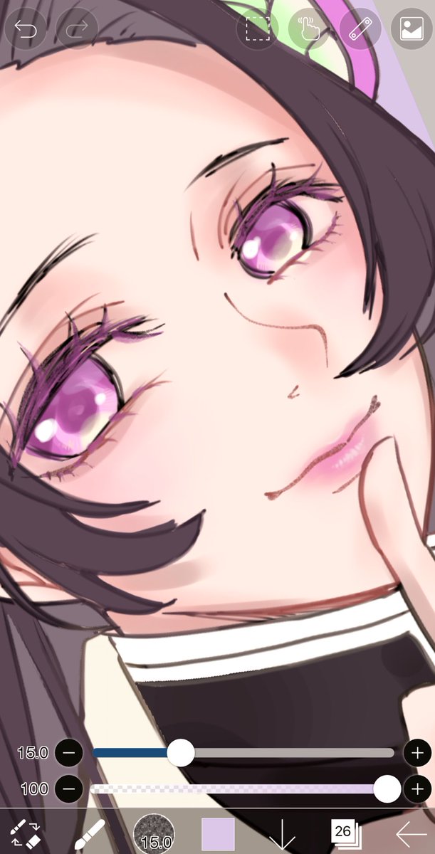 むん🥀♛さんがTwitterに投稿した胡蝶カナエ(鬼滅の刃)のイラスト。