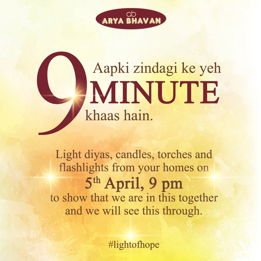 AryaBhavan_'s tweet photo. It's time to show each other that we are in this together.
.
.
.
#aryabhavan #diyajalao #mastersroke #9baje9minutes #April5th #IndiaFightsCorona #lightofhope #fightagainstcorona #covid19 #stayhome #staysafe https://t.co/B6WPEnUxwF
