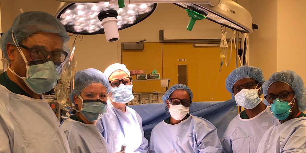 It was really wonderful to do an operation with three African American Women Surgeons and one Latinx Surgeon. Never thought I would see this ever happen to me in my career. #BlackwomeninMedicine, @SocietyofBAS, #BlackmenInMedicine, @UCSFSurgery, @ucsf, #ZFSG, @UCSFMedicine