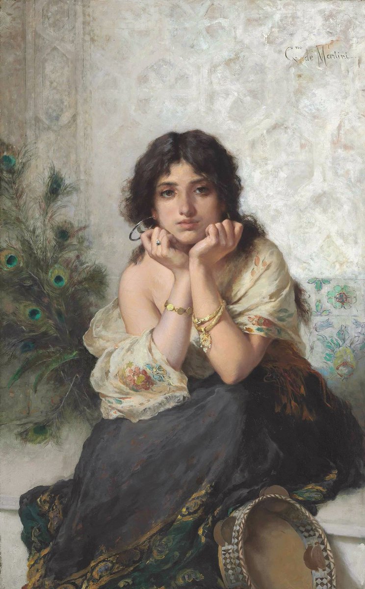 LadyRocknRoller's tweet photo. Gaetano De Martini - The tamburine girl
1883
#arthistory #arte #fineart #gallery #figurative #paintings #pintura #pittura #landscape #portrait #goodmorning #buongiorno #spring #lady #tamburine #gipsy #styyle #beauty #gaetanodemartini https://t.co/IJ2w2mhR9x