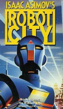 Onto my awkward teenage years. There is a 6-part YA series called Isaac Asimov’s Robot City (not written by Asimov, but he wrote the forewords). They are fast-paced and fun, if a bit shallow, boyish adventures. This was my introduction to science-fiction in general.