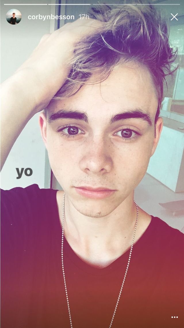 corbyn besson selfies — a thread  @corbynbesson