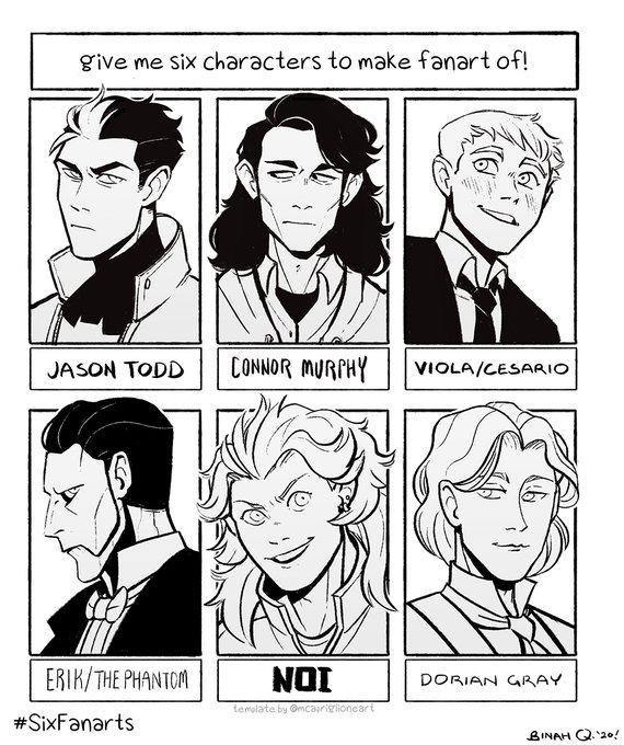 #SixFanarts! 
(based on suggestions from the folks over at tumblr) 