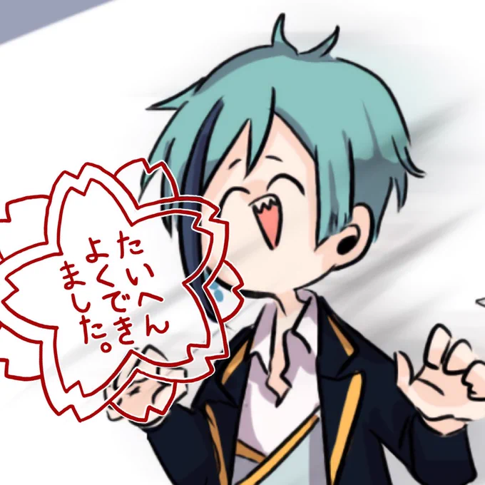 初描きフロイドくんはこんな感じになりました 