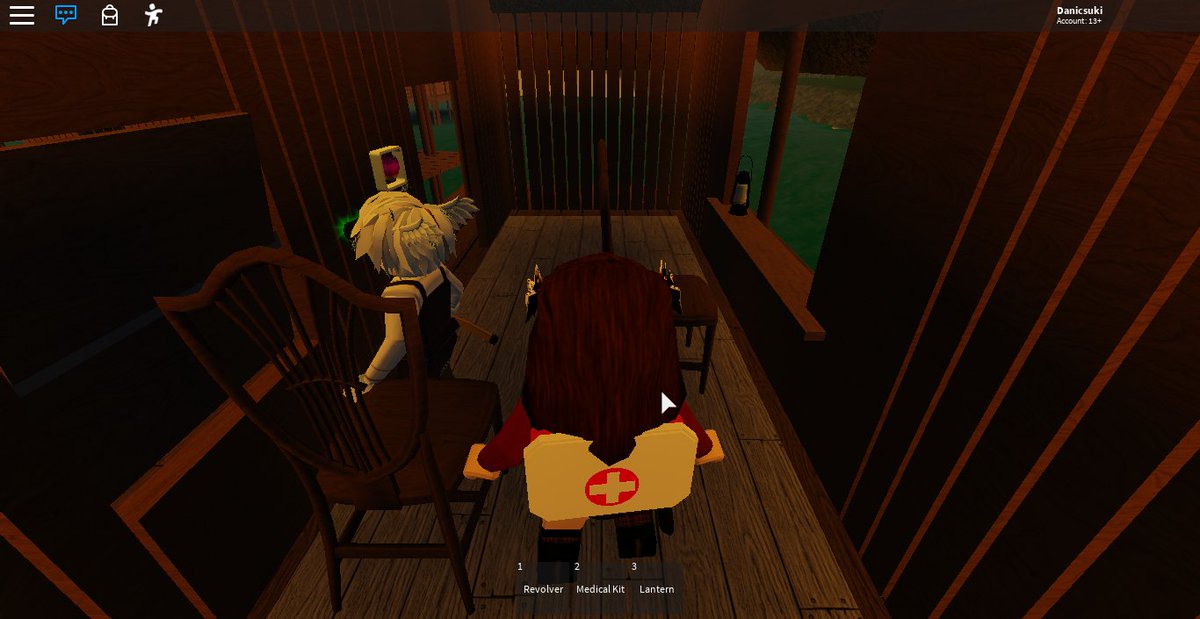 Annie Vil Schoenheit Bathwater Drinking Later On Twitter From A Roblox Horror Game Called Isle With My Friend Sal Ashe We Got Tracked By The Monster And I Jumped Into The Lake While - roblox code for friends by annie