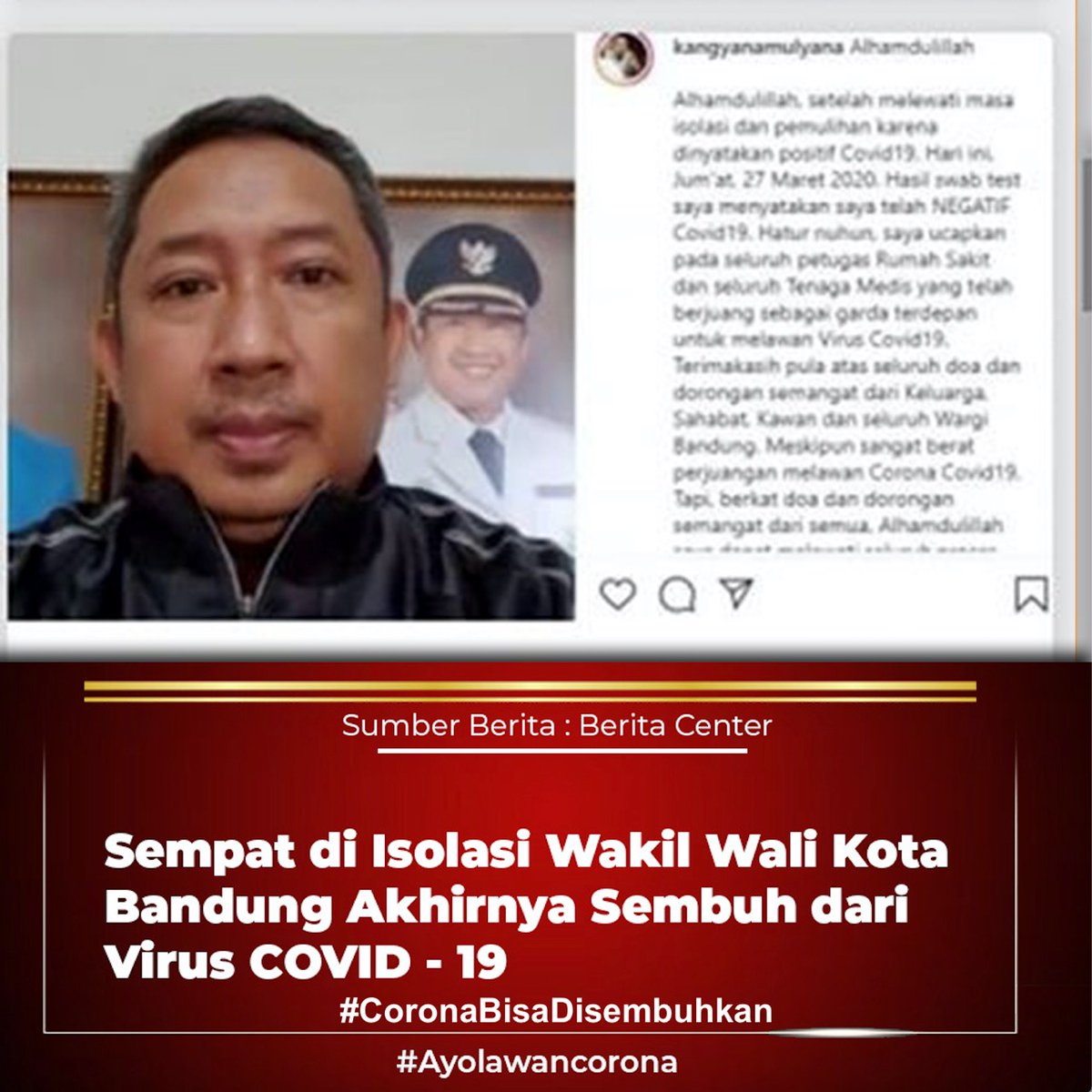 putriyunitaeka's tweet photo. Dengan Bersatu dan bersinergi  kita pasti bisa putuskan Covid-19👮‍♀️
#CoronaBisaDisembuhkan https://t.co/gkyJRpq9F1