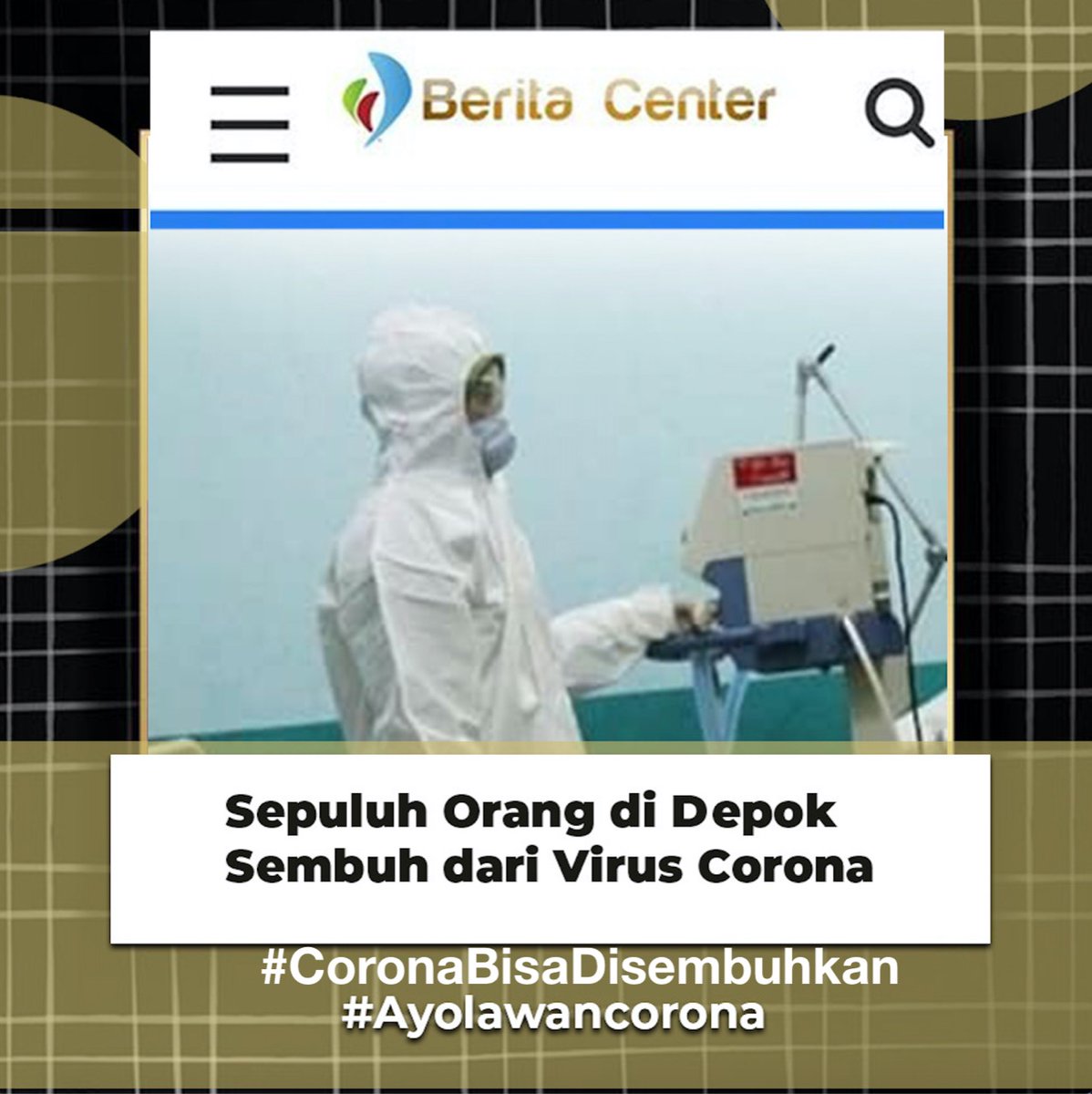 putriyunitaeka's tweet photo. Dengan Bersatu dan bersinergi  kita pasti bisa putuskan Covid-19..
#CoronaBisaDisembuhkan https://t.co/xXXboRL0yh