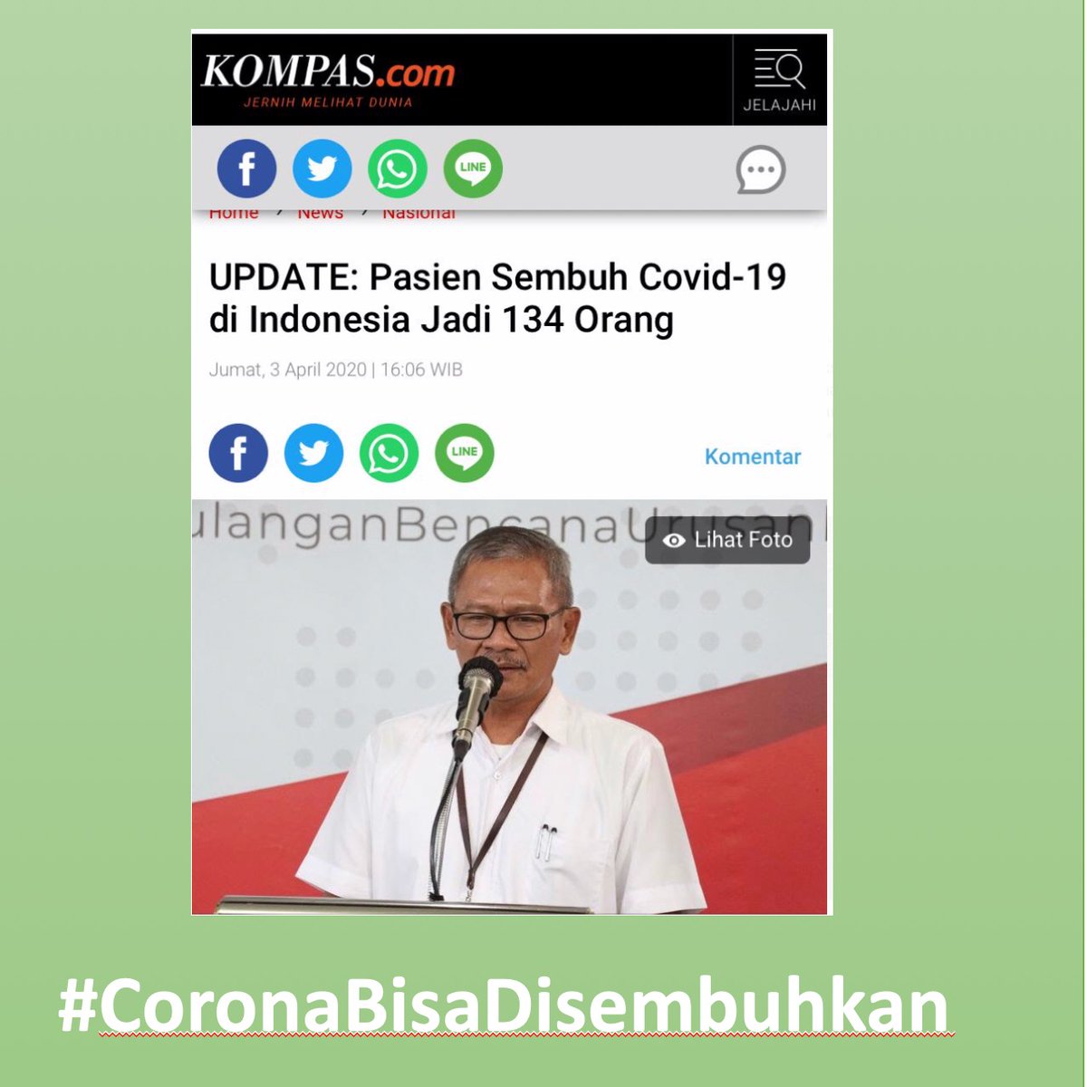putriyunitaeka's tweet photo. Dengan Bersatu dan bersinergi  kita pasti bisa putuskan Covid-19👮‍♂️👌
#CoronaBisaDisembuhkan https://t.co/pKTDM1i22F