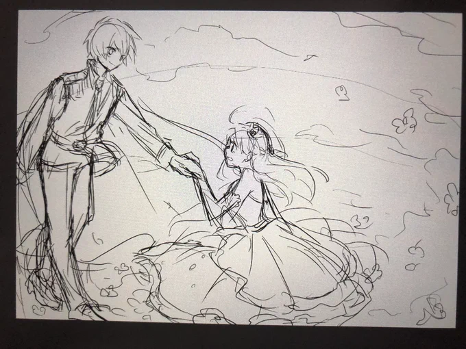 また描ける気がしないものを描き出したらしい(#^ω^) 