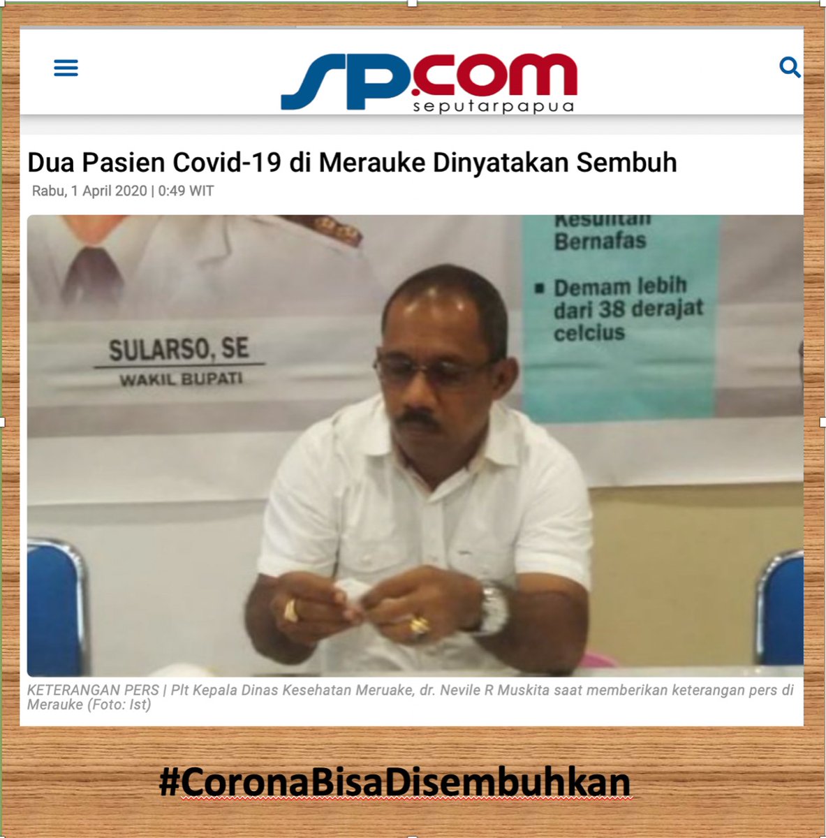 putriyunitaeka's tweet photo. Dengan Bersatu dan bersinergi  kita pasti bisa putuskan Covid-19👮‍♀️👮‍♂️
#CoronaBisaDisembuhkan https://t.co/u3bQmrHWn7