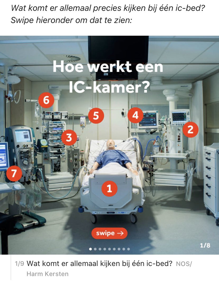 Het gaat dagelijks over IC-bedden. Hier lees je wat er precies nodig is voor zo’n bed en wat de zorg voor iemand op de IC zo zwaar maakt. Mooie productie van <a href="/mcaptein/">Melvin Captein</a> <a href="/JorisZwetsloot/">Joris Zwetsloot</a> en @harm_KERSTEN nos.nl/artikel/232935… <a href="/NOS/">NOS</a>