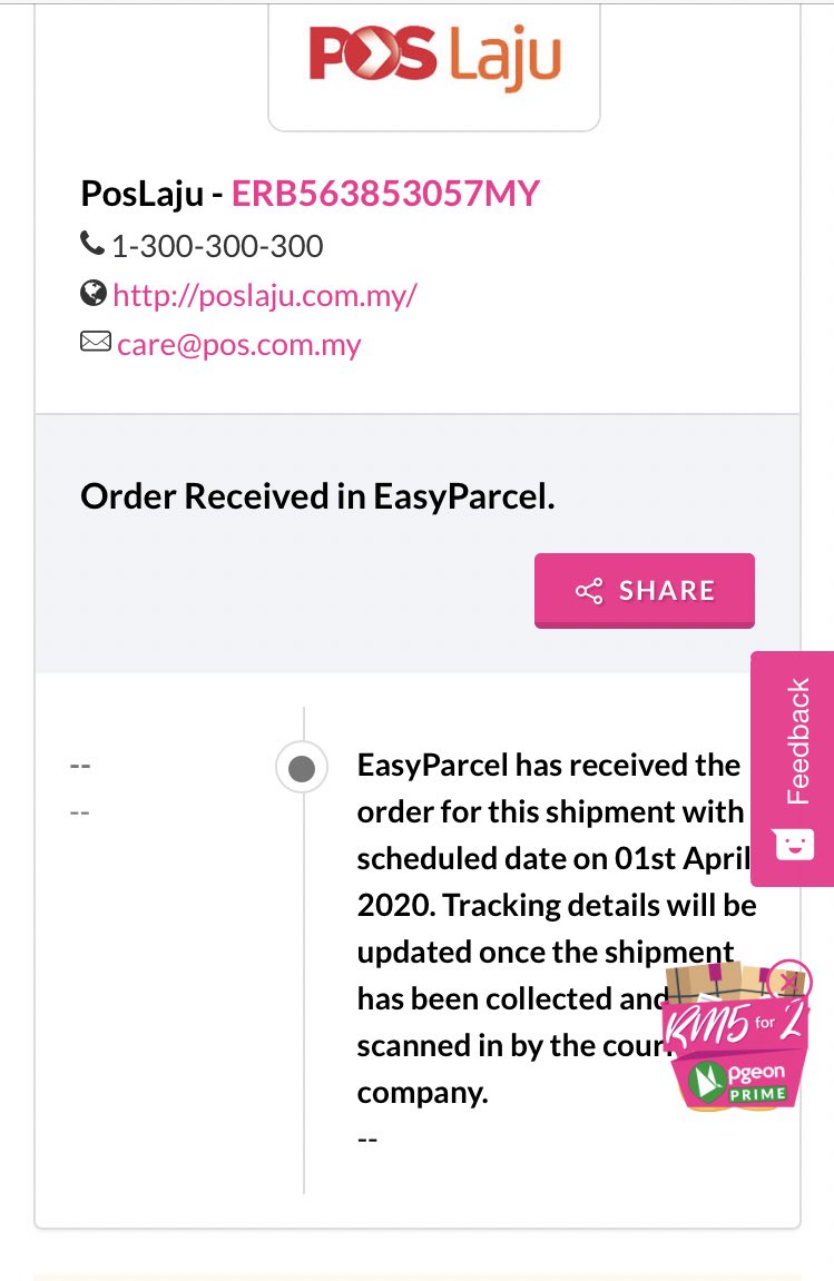 Easy parcel poslaju