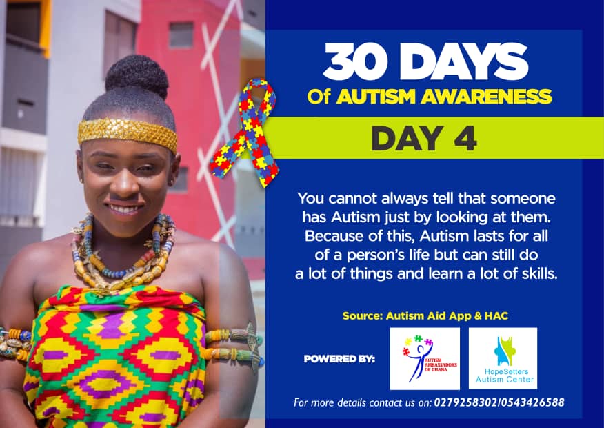 AutismGh's tweet photo. π΅Day 4 of Autism Awareness with Maame Bema π΅
#AutismAidApp https://t.co/fx2hC5Qo60