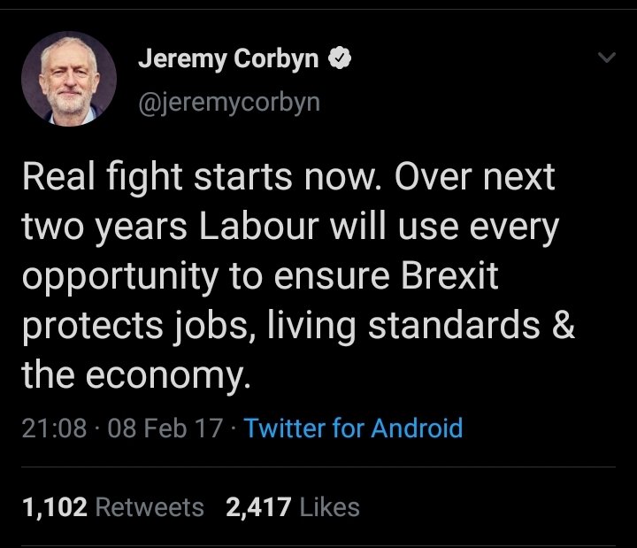 And who could forget Peak Corbyn - the way he betrayed you, he betrayed me, he betrayed everyone by helping to pull the plug on Britain's place in Europe.