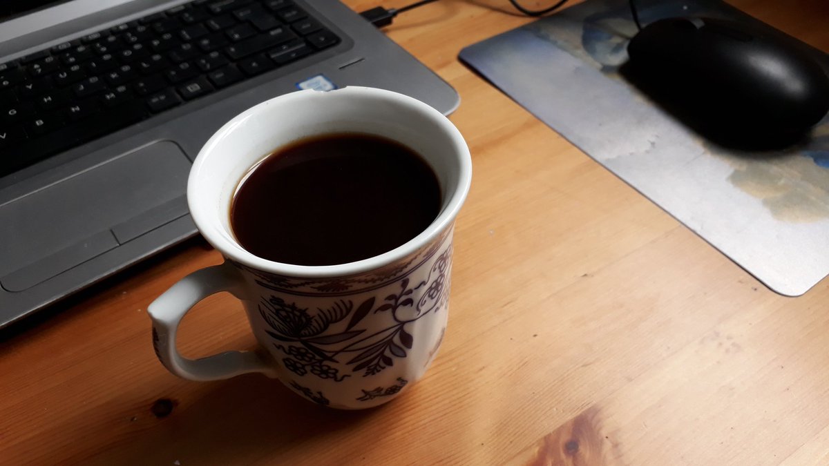 Frances93632090's tweet photo. First of the day. For sure, not the last. 
#coffee #remote #Prague #EUAV https://t.co/3Ci3n6Xc5E