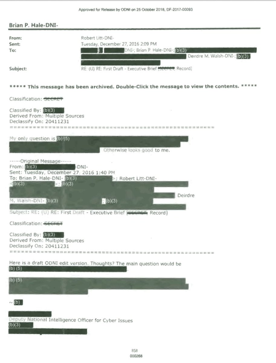 7/ Attached in the classified letter  @SenateDems sent to Obama, after  @POTUS's election, was a Deputy National Intelligence Officer for Cyber's redacted emails. A candidate is Timothy Frederick.  https://www.buzzfeednews.com/article/jasonleopold/heres-the-classified-letter-about-russia-senate-democrats  https://www.americanconference.com/insider-threat-security-compliance-756l15-wsp/agenda/keynote-address-the-present-and-future-of-cybersecurity-and-counterintelligence/