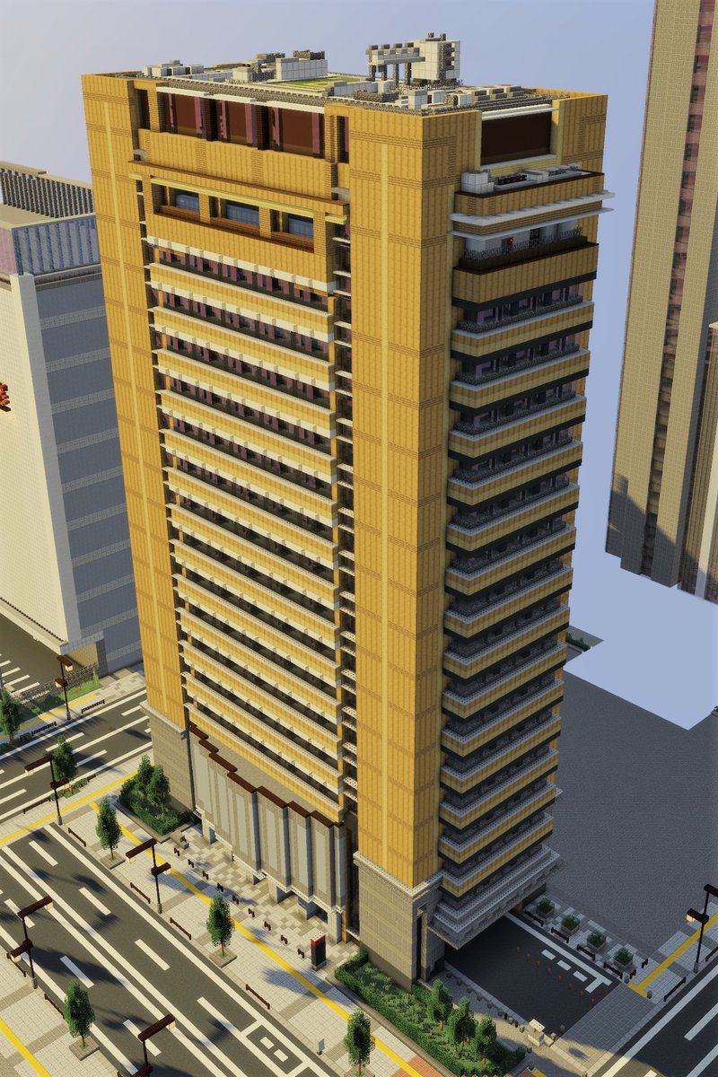 ট ইট র イングラム国嬢辺 Minecraft 高層ビル作りました Minecraft Minecraft建築コミュ Minecraft都市開発 京慧府