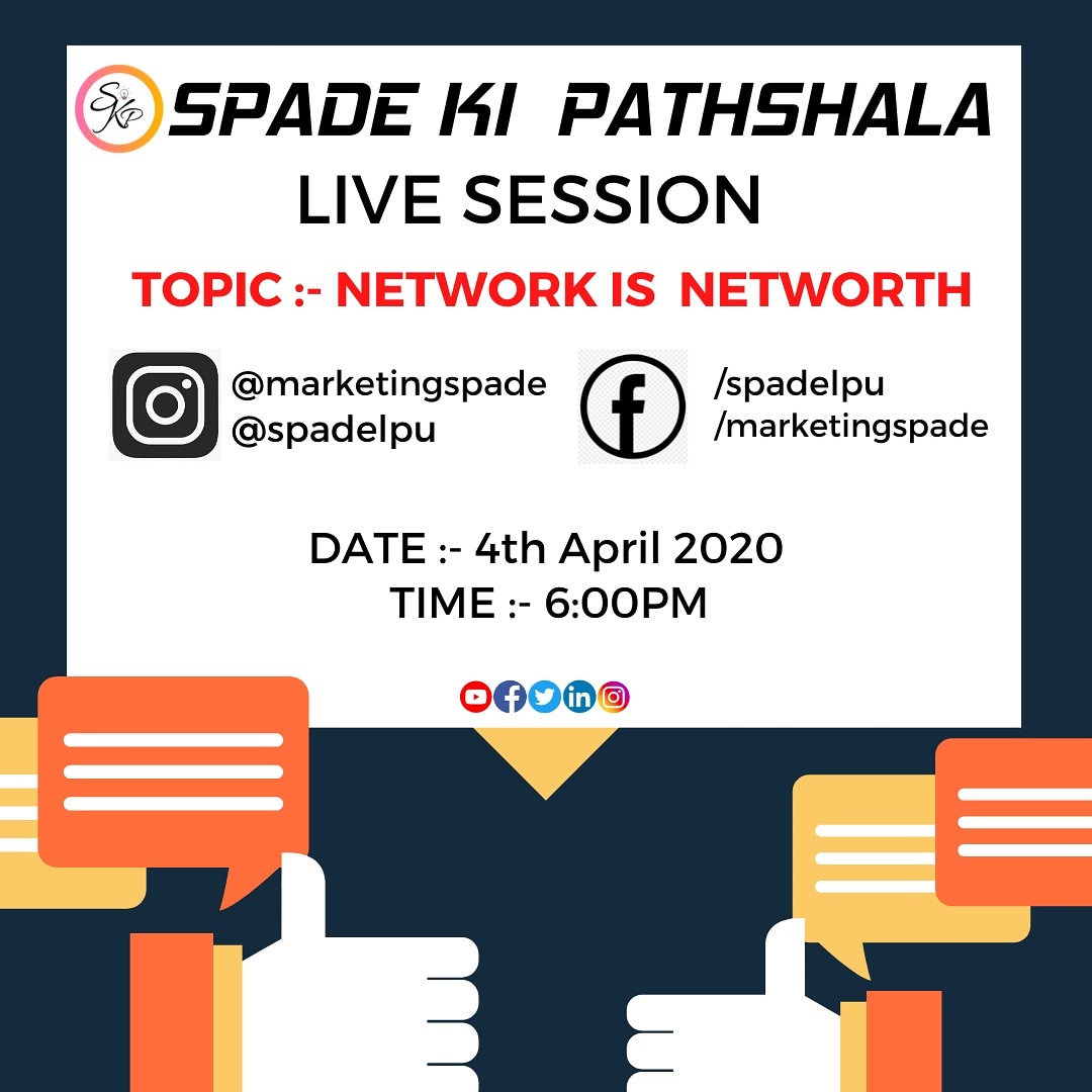 EmsSpade's tweet photo. SPADE KI PATHSHALA!!
Save the date and set the alarm !!🕔

See Tags-
#spadelpu #spadekipathshala #livesession #live #gainknowledge #doattend #attend #setalarm #today #opportunity #marketingmind #marketingspade #spadeems https://t.co/WfhffZjamR