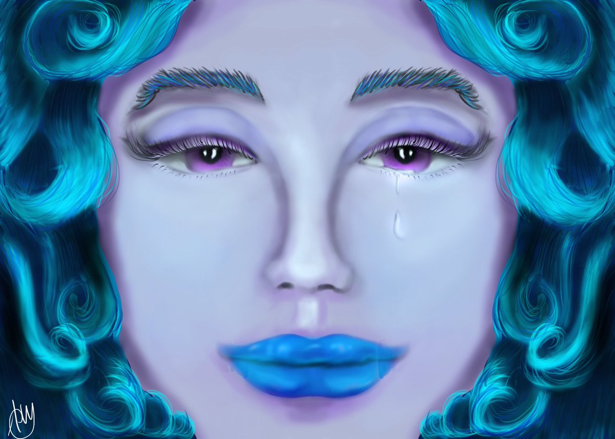 DemonMolt's tweet image. Teardrop Woman
#digitalart with #photoshop #drawing #art