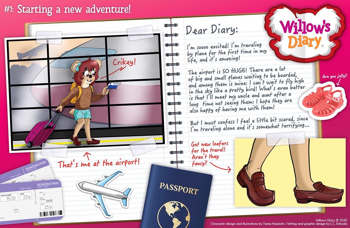 WilsonDiary's tweet photo. 1st Entry

I’m on airport and ready for take off!

This will be a long journey before I meat my uncle and aunt.

#writing #diary #webcomic 
@ArtOfWebcomics @ExploreComics https://t.co/yc17cGcZ9I
