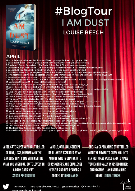 clairethinking's tweet photo. As a touch of normality in a crisis, I've reviewed #IAmDust by @LouiseWriter, published by @OrendaBooks: https://t.co/SBmzBIIrgo #BlogTour @annecater https://t.co/gOCW1KvQFC