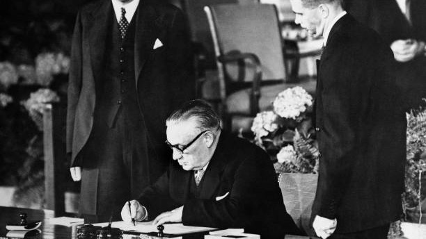 Tides of History (@labour_history) on Twitter photo #OTD 1949. NATO formed. 
The alliance of twelve nations bound its signatories to treat an armed attack against any one of them as aggression against all. 
Labour's Ernest Bevin played a key role in its formation. #OTD 1949. NATO formed. 
The alliance of twelve nations bound its signatories to treat an armed attack against any one of them as aggression against all. 
Labour's Ernest Bevin played a key role in its formation.