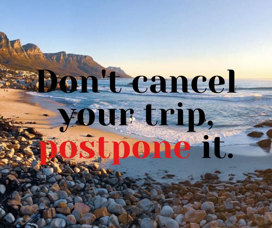 RedLip_PR's tweet photo. Don’t cancel your trip, postpone it.
We are calling upon you to help #SaveTourism
#RedLipPR
#StandTogether
#SouthAfrica
#LockDown
#CityOfCapetown
#CapeTownTourism
#CapeTownTravel https://t.co/ZAZ99PzW7r