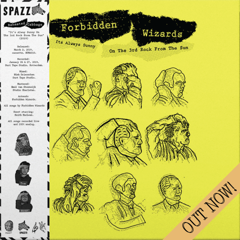 Spazz_Records's tweet photo. Forbidden Wizards - "Reheated Cabbage" on 10" vinyl is out now. It's splatter painted, it's silk screen printed, and it's got a glitter obi. Get one through our website or through Forbidden Wizards. 

#punk #punkrock #hardcore #rotterdam https://t.co/v5QMfibvwu