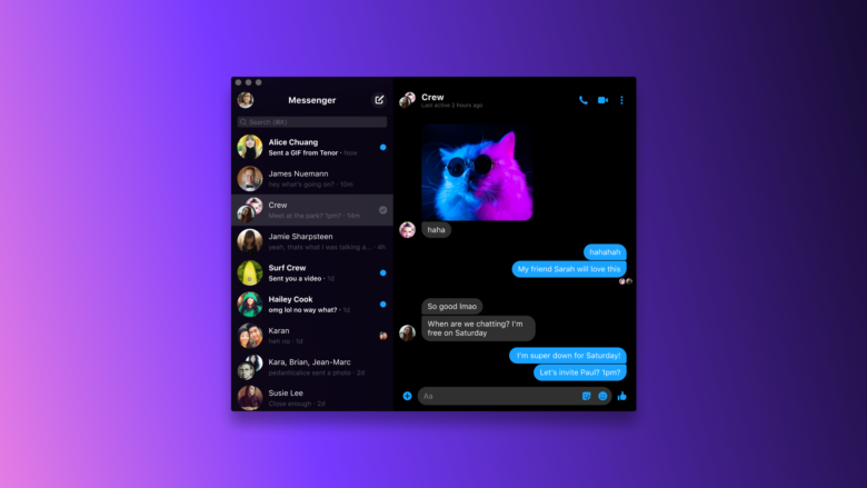 JournalDuGeek's tweet photo. Facebook Messenger est maintenant disponible pour tous sur PC et Mac https://t.co/DP6J76Bmif https://t.co/GllMVtJTe3