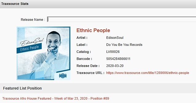 DYBYRecords's tweet photo. Ethnic People was featured on Traxsource's Afro House Charts... Give it a listen Ungesabi!

https://t.co/r5VCpDclZV

https://t.co/hV5I7tlEEA

https://t.co/our0zAs5hv

https://t.co/taLM0MLAw5

#DyByRecords #saturdaymotivation #SaturdayThoughts #day9 #Day9oflockdown #djsbu https://t.co/6rjkEaWIAU