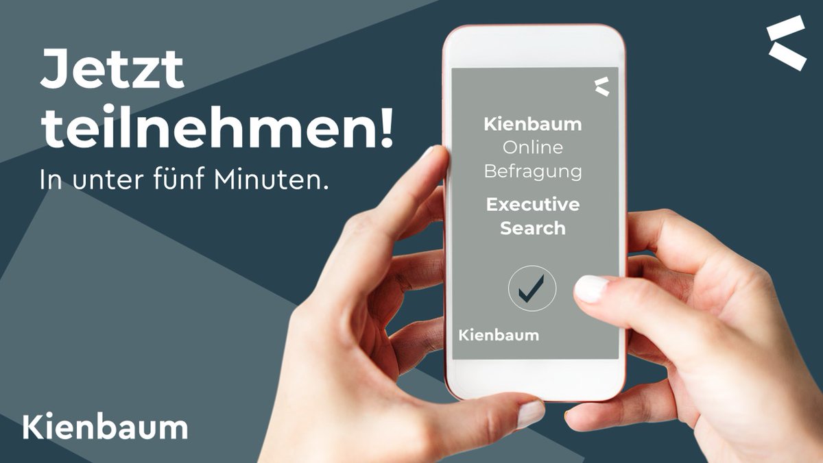 KienbaumConsult's tweet photo. 📢Jetzt mitmachen: 
⚡️Blitzumfrage zu #ExecutiveSearch in Zeiten der #Corona-Pandemie: 
📍https://t.co/tYFEBnwOD5

Die Verarbeitung Ihrer personenbezogenen Daten erfolgt gemäß unserer Datenschutzerklärung: https://t.co/W7jhy9HpRA https://t.co/gJpbebpWbG