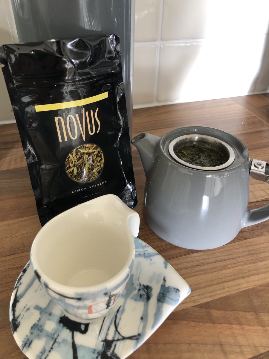 Ev_the_chef's tweet photo. A great start to the day lemon verbena loose leaf @NovusTeaUK⁩ good for your mental wellbeing #StayHomeSaveLives #SelfIsolation https://t.co/3qT9cUkbyk