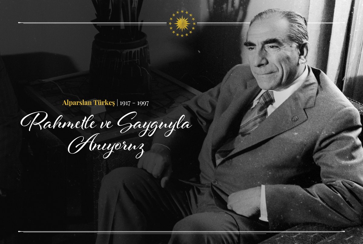 Milliyetçi Hareket Partisi Kurucu Genel Başkanı merhum Alparslan Türkeş'i, vefatının 23. yılında rahmetle ve saygıyla yâd ediyorum.