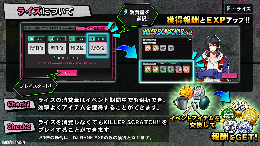 ゲーム ヒプノシスマイク A R B 遊び方 開催中のイベント Rio S キッチン エミュー捕獲王決定戦 の遊び方をご紹介 イベント対象曲をプレイしてイベントpt イベントアイテムゲット イベントptを集めてイベントシナリオ等を獲得 イベント ゲーム ヒプノシスマイク A R B 遊び方 開催中のイベント Rio S キッチン エミュー捕獲王決定戦 の遊び方をご紹介 イベント対象曲をプレイしてイベントpt イベントアイテムゲット イベントptを集めてイベントシナリオ等を獲得 イベント