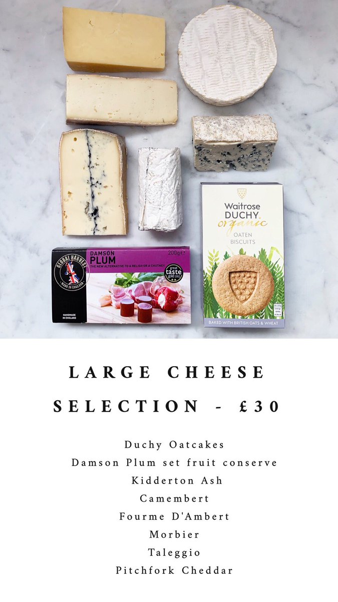 ✨NEW ONLINE✨Thank you so much to everyone that has already ordered. This weekend we have some exciting additions!
Cheese selections large and small🍷🧀 And an exciting new partnership with @HGWalterLondon who provide the very best of British meat - limited availability! 🥩🥓