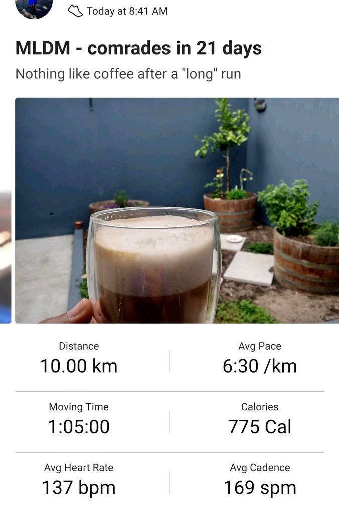 ClementWhittle's tweet image. I love misty morning runs, they are the best. Felt like I could go on and on but for my wife&apos;s sanity (and my mortality) I decided 10k probably her limit. I did make her a nice coffee after as well though. #StayAtHomeSa @Atlantic_AC
#MLDM #ComradesIn21Days @ComradesRace