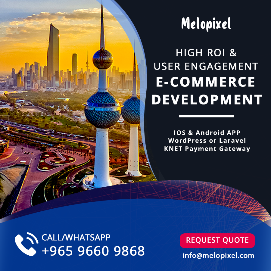 MeloPixels's tweet photo. From website designing/development to integrating custom payment gateways, we provide all the services under a single roof.

#websitedesign #ecommercewebsite #kuwait #kuwaitcity #ecommercekuwait #websitekuwait #creativedesign #wordpress #laravel #reactjs #reactnative #javascript https://t.co/XP0t3CpwRm