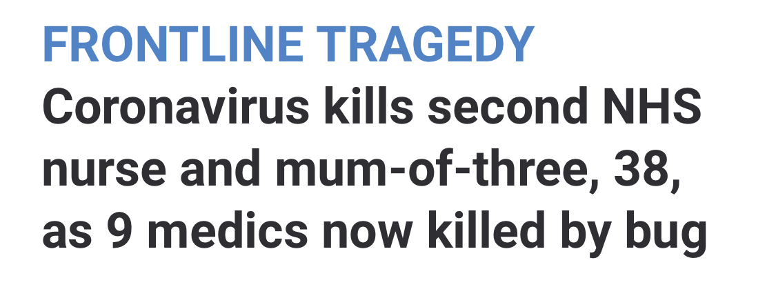 In any plans you make for this sunny weekend, please remember the 13-year-old boy buried without his family present, remember the kids of the medical staff who died doing their jobs. Remember you aren’t being asked to stay at home forever, just for now.