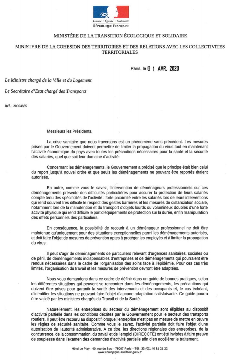 youdem_66's tweet photo. Interdiction des #déménagements !
#COVID2019 https://t.co/ISuyDUgGQe