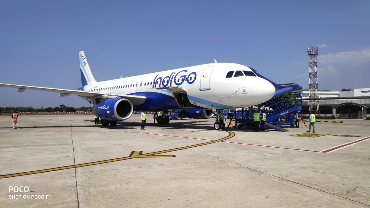 aaiagtairport's tweet photo. Indigo today operated its first cargo flight to Agartala. This brings the no of Cargo flts to 4 so far. The A320 with Flt No 6E-9012 landed Agartala Airport from Kolkata via Imphal at 13:16 IST bringing eseential medical supplies weighing 1551kgs. #HelpFightCorona @AAI_Official https://t.co/pD8Q9wSLgP