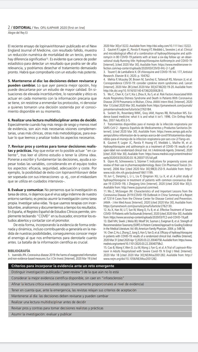 MissDeCilla's tweet photo. Me ha gustado mucho este editorial de @EmilioAlegre1 en @RevistadelaOFIL . No perdamos el norte. Lectura crítica, un poco de riesgo y pronta corrección en caso necesario ❤️ 🤓 🧠 https://t.co/Nya6iarLF6