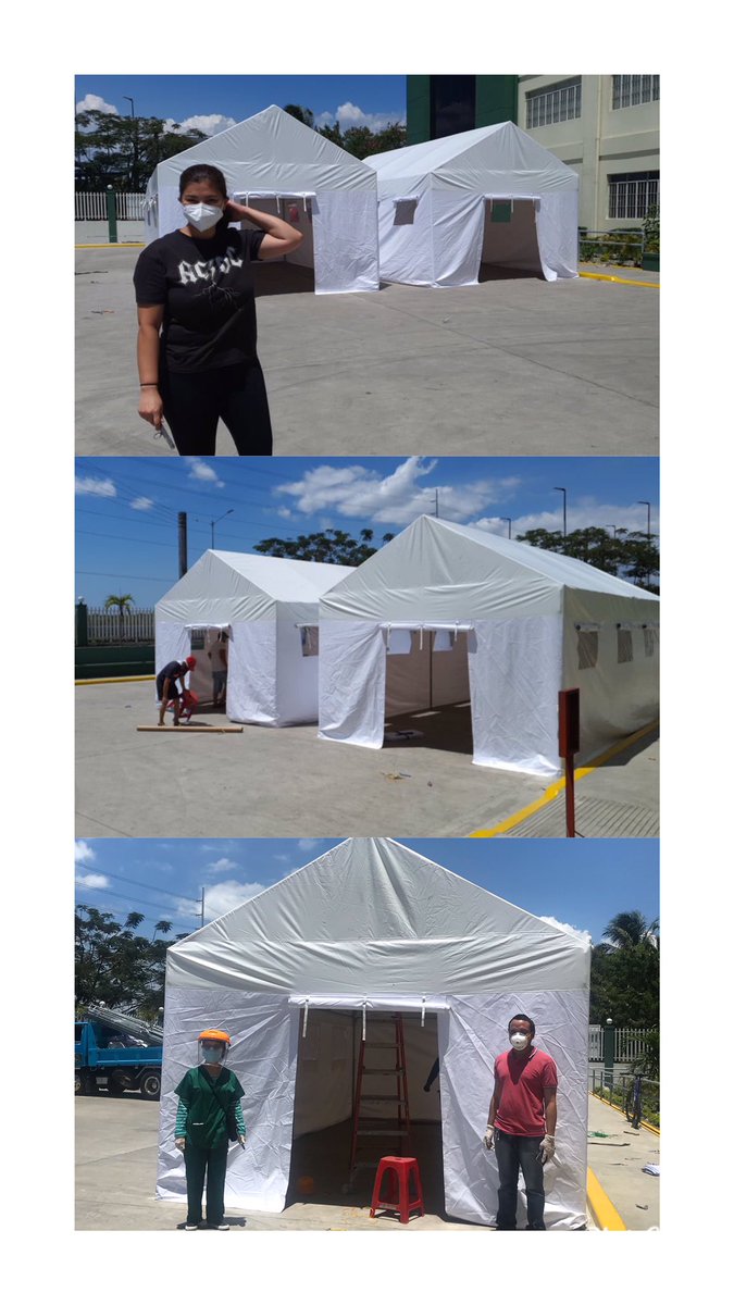 tsiutsiet's tweet photo. To our real life Darna, a true “Angel” (@143redangel) together with Sir Neil Arce and the rest of your team thru @labellefete (Madam Ycoy & Sir Jeff) and #SaveEventsPh, we would like to thank you for this tent that is now a designated area of screening here in Parañaque. https://t.co/3xbooAs2DC