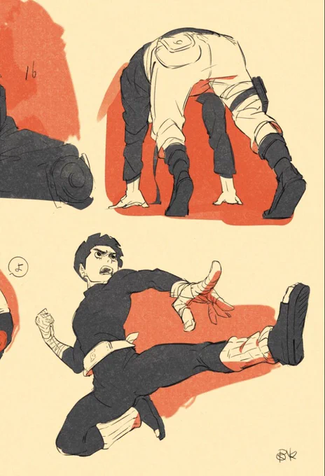 アクションポーズとか練習
#NARUTO 