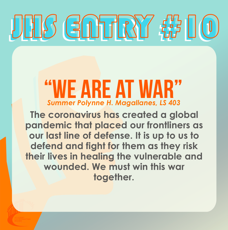 "We Are At War" by Summer Magallanes, 8-LS 403