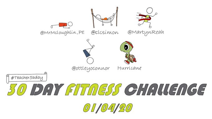 teacher5aday's tweet photo. Week 3 #teacher5aday #slowchatC19

https://t.co/qLjOFRzKaL

#FitFeb is back but, this time, it's not just for Feb! Please join myself, @clcsimon @MrMcloughlin_PE @ottleyoconnor + many more for a month of fab fitness + visit: https://t.co/AIL0xWTKyy
#teacher5aday #30dayChallenge https://t.co/plXZ3ANtVb