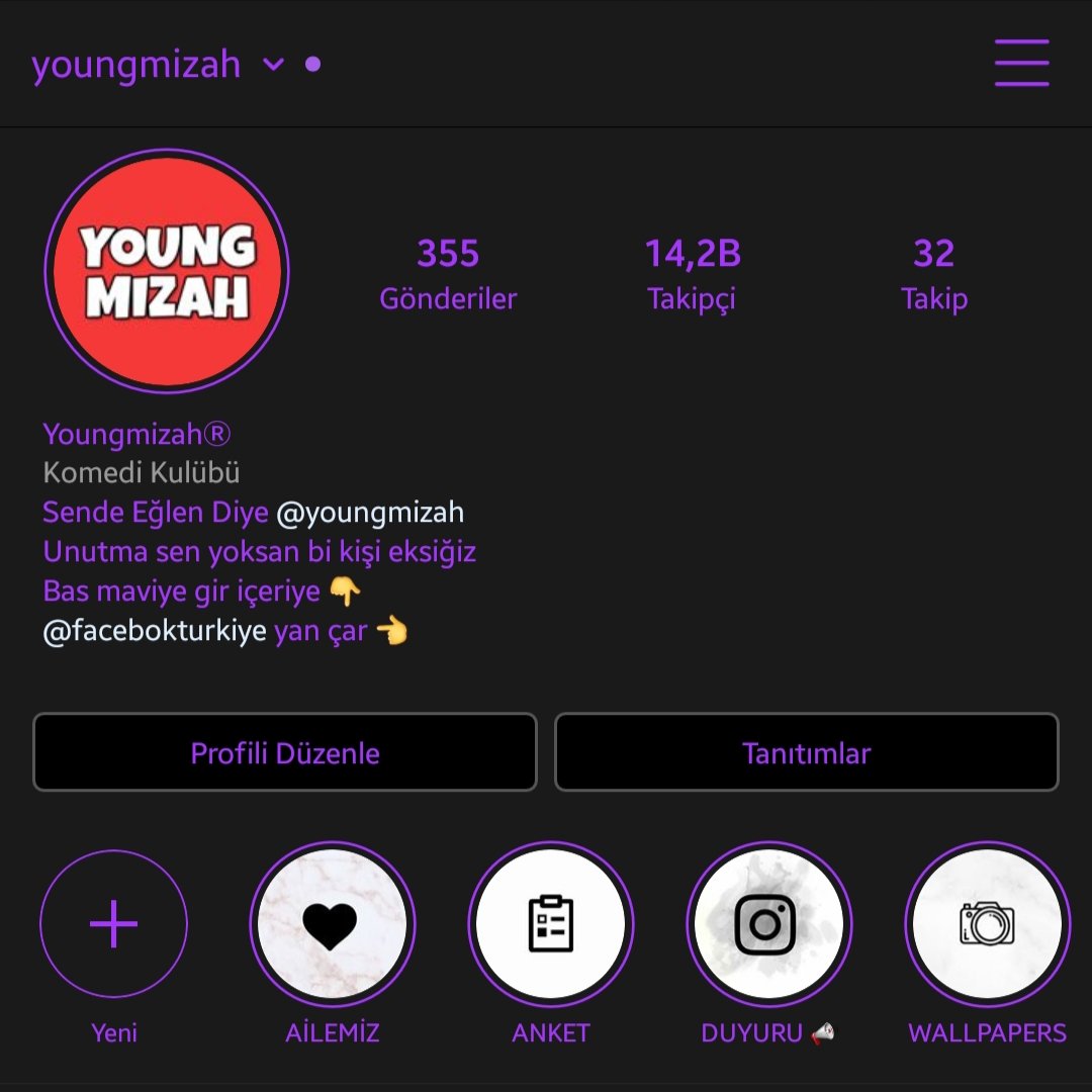 Sende instagramı böyle renkli kullanmak istiyorsan <a href="/youngmizah/">youngmizah</a> hesabını takip et 😉